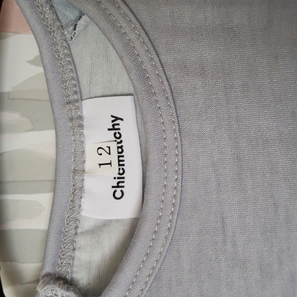 Chicmatchy Happy Hanukkah Gray and Blue Plaid Onesie Size 12 - Picture 4 of 7